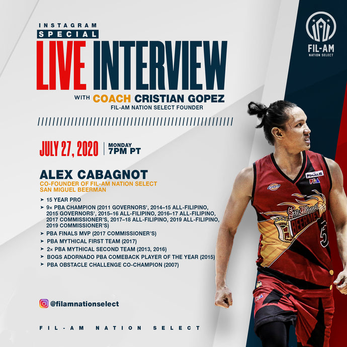 Live interview with Alex Cabagnot
